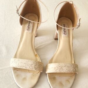 Blush Lace Heels Sz. 8.5